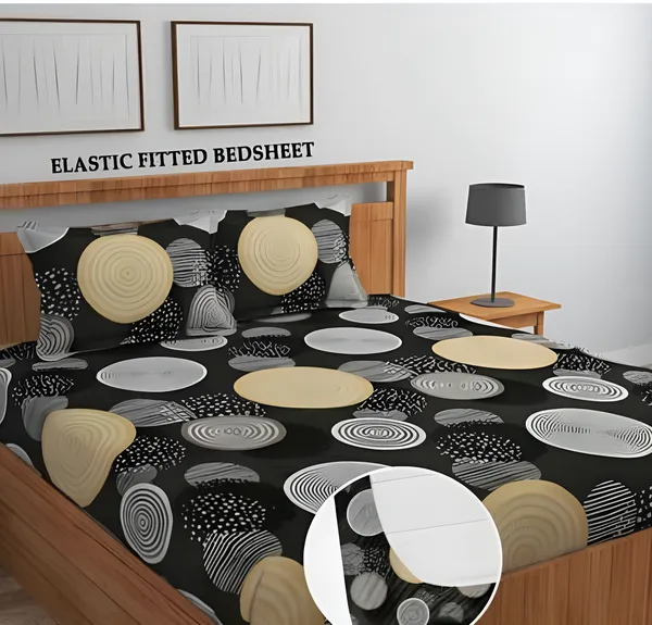 GEY_ROUND_VOMZER_220_TC_Cotton_All_Round_Elastic_Fitted_Bedsheet_with_2_Pillow_Covers_(72X78X_Up_to_10_Inches)_&_360_Degree_Elasticated