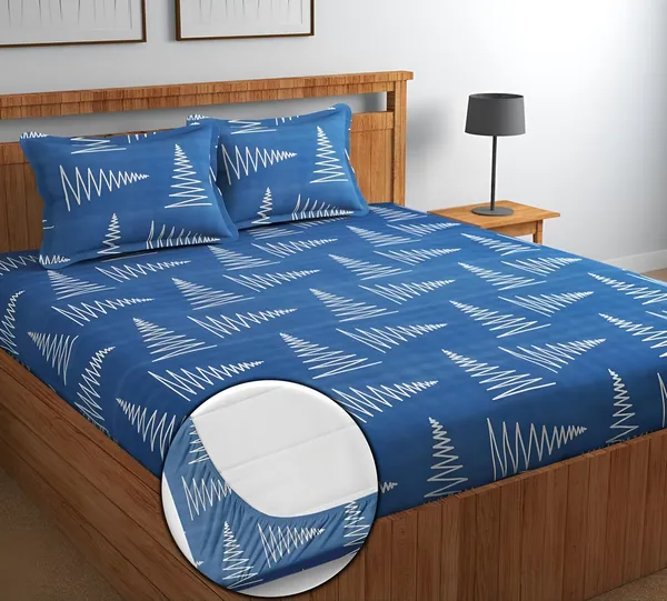 EV_DESIGN_220_TC_Cotton_All_Round_Elastic_Fitted_Bedsheet_with_2_Pillow_Covers_(72"_X_78"_X_up_to_10")_&_360_Degree_Elasticated