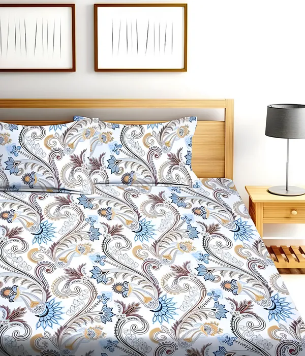 WHITE_TEXTURE_Premium_Fitted_Bedsheet_with_2_Pillow_Covers_(72X78X_Upto_10_Inches)_&_360_Degree_Elasticated