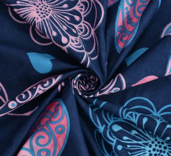 BLUE_BUTTERFLY_220_TC_Fitted_Elastic_Bedsheet_with_Two_Pillow_Covers_(72X78X_Upto_10_Inches)_&_360_Degree_Elasticated