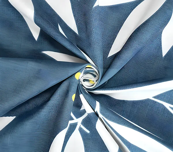 LEAVES_BLUE_PATTERN_220_TC_-_Cotton_Elastic_Fitted_King/Queen_Size_Bedsheets_With_2_Pillow_Covers