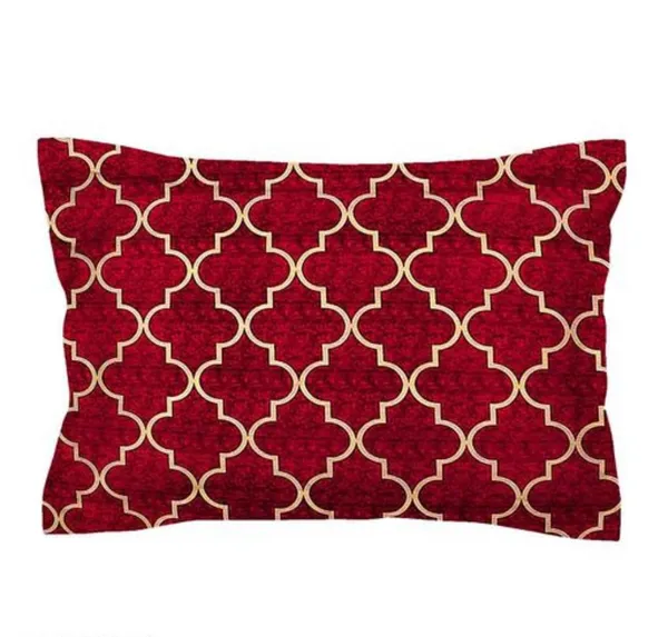 RED_CARPET_220_TC_-_Cotton_Elastic_Fitted_King/Queen_Size_Bedsheets_With_2_Pillow_Covers