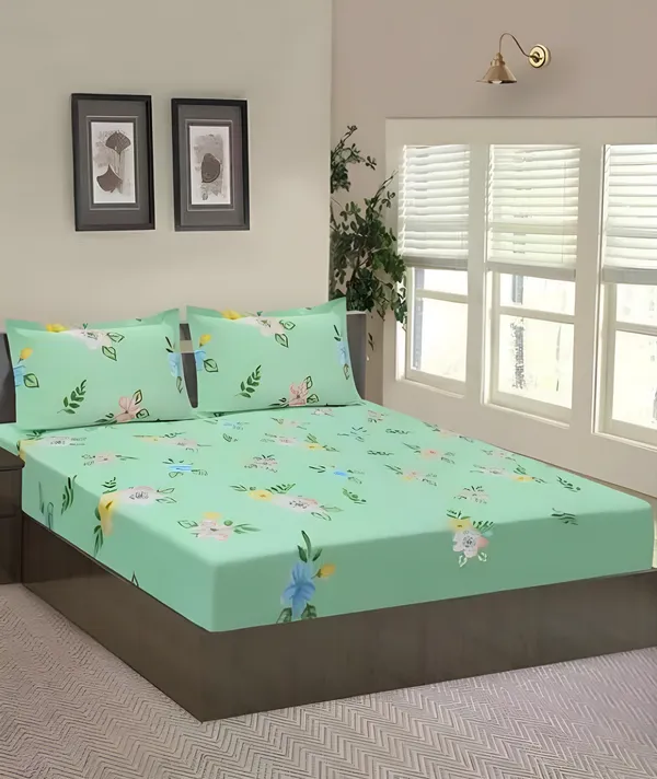 SMART_BUY_Premium_Fitted_Elastic_Bedsheet_with_Two_Pillow_Covers_(72X78X_Up_to_10_Inches)_&_360_Degree_Elasticated_|_BS
