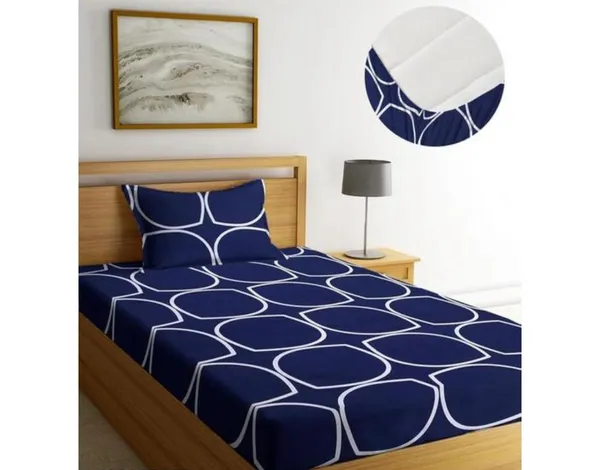 220_TC_-_Cotton_Elastic_Fitted_Single_Size_Bedsheets_With_1_Pillow_Covers
