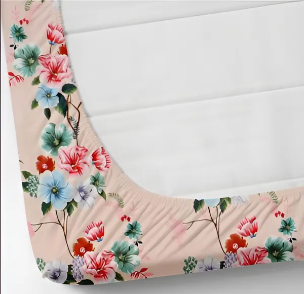 BOUQUET_Premium_Fitted_Elastic_Bedsheet_with_Two_Pillow_Covers_(72X78X_Up_to_10_Inches)_&_360_Degree_Elasticated_|_BS
