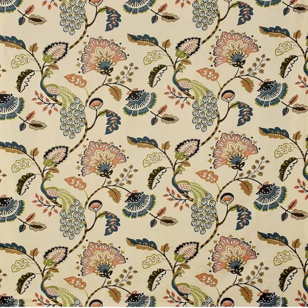 PEACOCK_220_TC_-_Cotton_Elastic_Fitted_King/Queen_Size_Bedsheets_With_2_Pillow_Covers