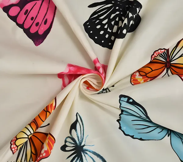 WHITE_BUTTERFLY_220_TC_-_Cotton_Elastic_Fitted_King/Queen_Size_Bedsheets_With_2_Pillow_Covers