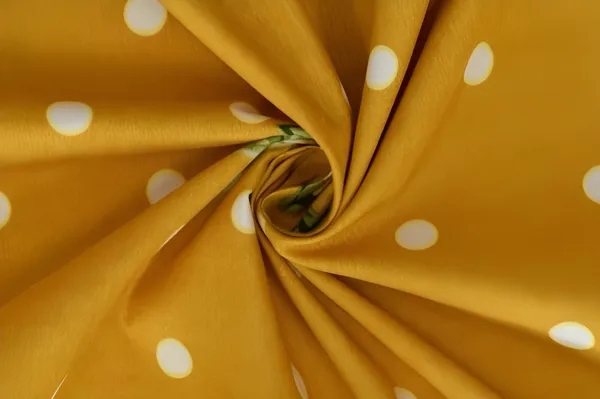 YELLOW_DOTTED_SINGLE_BED_FITTED_BEDSHEET_HAVING_SIZE_36"_X_72"_(Fits_up_to_8"_of_mattress)