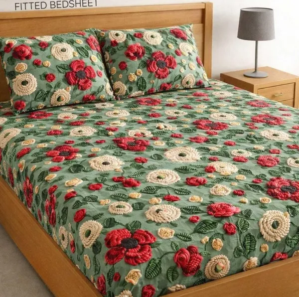 7D_BEDSHEET_Premium_King_Size_Fitted_Elastic_Bedsheet_With_Two_Pillow_Covers_(72X78X_Upto_10_Inches)_&_360_Degree_Elasticated