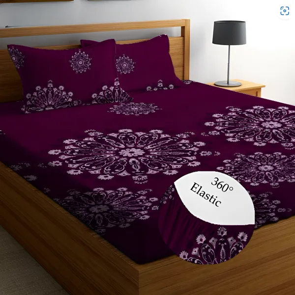 Pack_Of_2_|_220_TC_Cotton_All_Round_Elastic_Fitted_2_Bedsheets_with_4_Pillow_Covers_(72"_X_78"_X_up_to_10")_&_360_Degree_Elasticated
