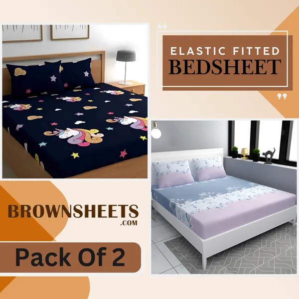 Pack_Of_2_|_220_TC_Cotton_All_Round_Elastic_Fitted_2_Bedsheets_with_4_Pillow_Covers_(72"_X_78"_X_up_to_10")_&_360_Degree_Elasticated