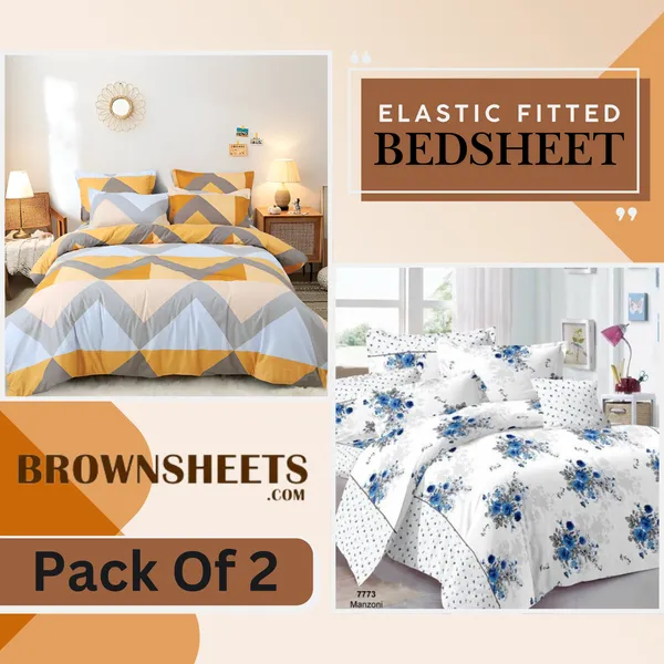 Pack_Of_2_|_220_TC_Cotton_All_Round_Elastic_Fitted_2_Bedsheets_with_4_Pillow_Covers_(72"_X_78"_X_up_to_10")_&_360_Degree_Elasticated
