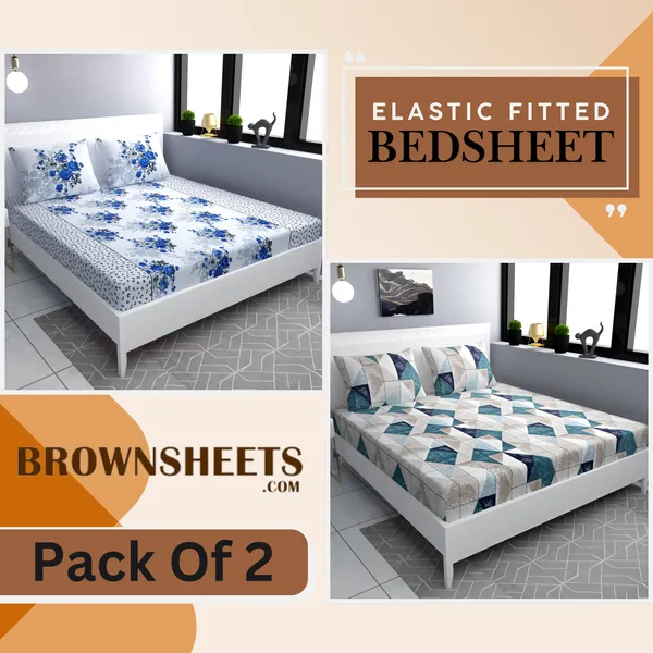 Pack_Of_2_|_220_TC_Cotton_All_Round_Elastic_Fitted_2_Bedsheets_with_4_Pillow_Covers_(72"_X_78"_X_up_to_10")_&_360_Degree_Elasticated