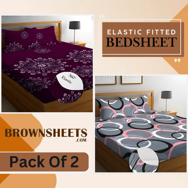 Pack_Of_2_|_220_TC_Cotton_All_Round_Elastic_Fitted_2_Bedsheets_with_4_Pillow_Covers_(72"_X_78"_X_up_to_10")_&_360_Degree_Elasticated