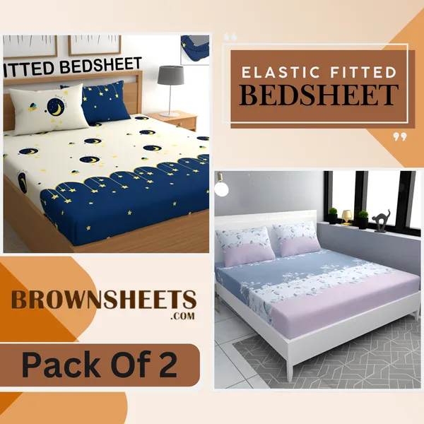 Pack_Of_2_|_220_TC_Cotton_All_Round_Elastic_Fitted_2_Bedsheets_with_4_Pillow_Covers_(72"_X_78"_X_up_to_10")_&_360_Degree_Elasticated
