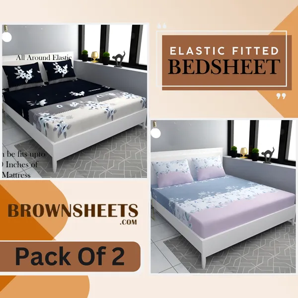Pack_Of_2_|_220_TC_Cotton_All_Round_Elastic_Fitted_2_Bedsheets_with_4_Pillow_Covers_(72"_X_78"_X_up_to_10")_&_360_Degree_Elasticated