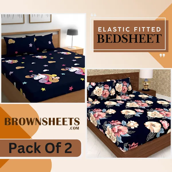 Pack_Of_2_|_220_TC_Cotton_All_Round_Elastic_Fitted_2_Bedsheets_with_4_Pillow_Covers_(72"_X_78"_X_up_to_10")_&_360_Degree_Elasticated