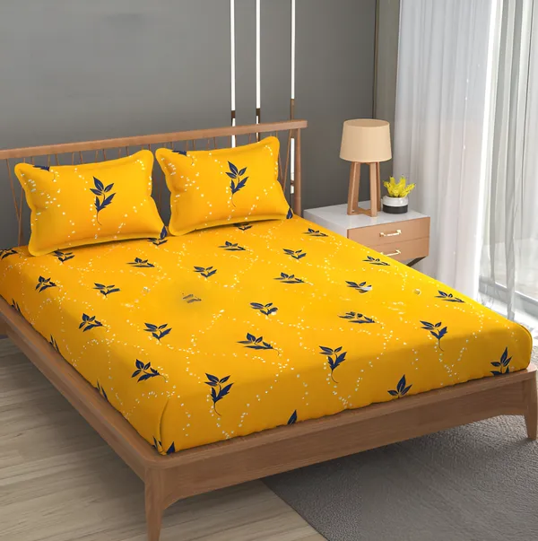 YELLOW_PRINTS_220_TC_Cotton_All_Round_Elastic_Fitted_Bedsheet_with_2_Pillow_Covers_(72X78X_Upto_10_Inches)_&_360_Degree_Elasticated
