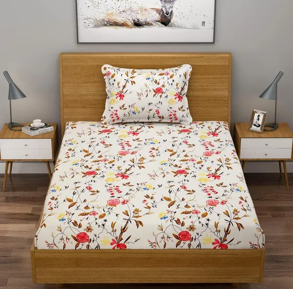 220_TC_White_Single_Bed_Fitted_Bedsheet_Having_Size_36X72_(Fits_Upto_8_Inches_Of_Mattress)