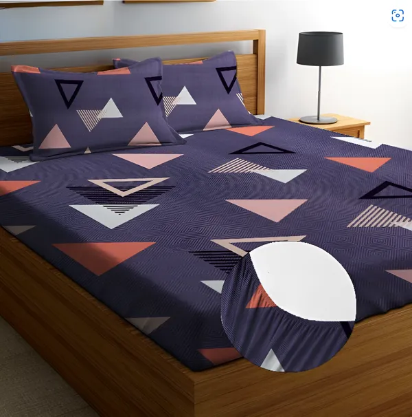 ANGLE_220_TC_Fitted_Elastic_Bedsheet_with_Two_Pillow_Covers_(72X78X_Up_to_10_Inches)_&_360_Degree_Elasticated