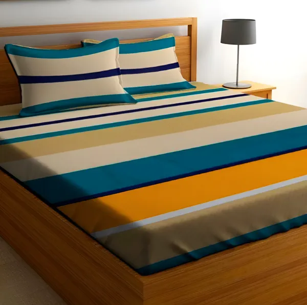 MERINO_Premium_Fitted_Floral_Bedsheet_(72X78X_Up_to_10_Inches)_&_360_Degree_Elasticated