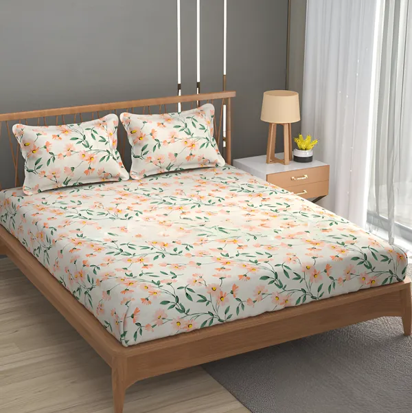 JAIPURI_PRINT_Premium_Fitted_Elastic_Bedsheet_with_Two_Pillow_Covers_(72X78X_Upto_10_Inches)_&_360_Degree_Elasticated
