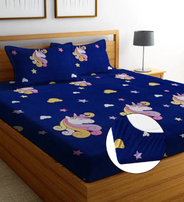 LATEST_220_TC_Fitted_Bedsheet_with_2_Pillow_Covers_(72X78X_Upto_10_Inches)_&_360_Degree_Elasticated