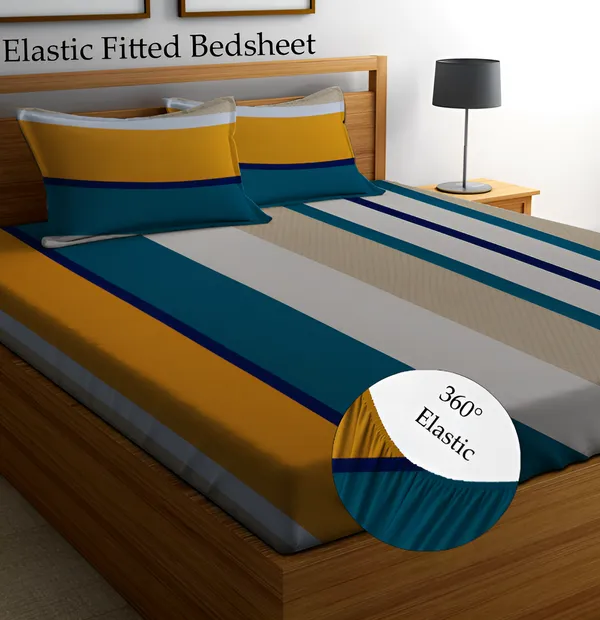 Pack_Of_2_|_220_TC_Cotton_All_Round_Elastic_Fitted_2_Bedsheets_with_4_Pillow_Covers_(72"_X_78"_X_up_to_10")_&_360_Degree_Elasticated