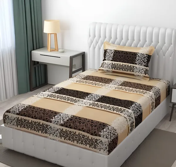 220_TC_Single_Bed_Fitted_Bedsheet_Having_Size_36X72_(Fits_Upto_8_Inches_Of_Mattress)