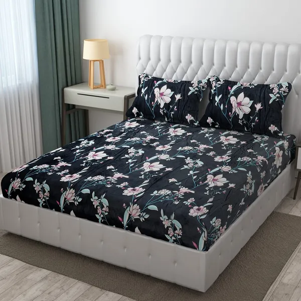 Premium_500_TC_Velvet_King_Size_Fitted_Bedsheet_|_Warm_&_Floral_Embossed_Design_with_All-Round_Elastic