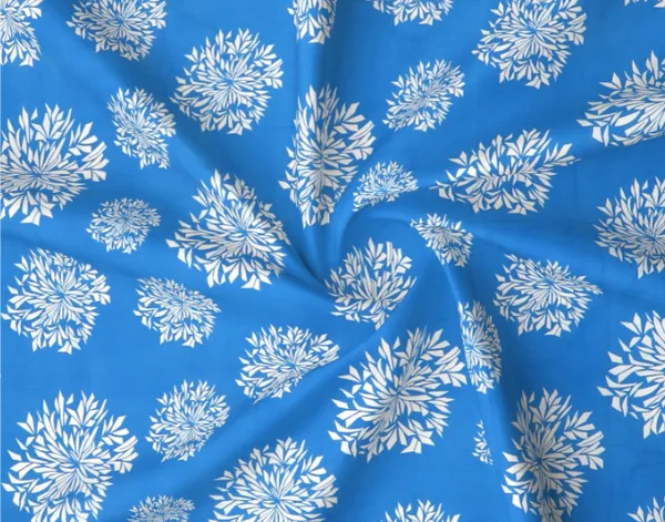 SKY_BLUE_DAMASS_Premium_King_Size_Fitted_Elastic_Bedsheet_with_Two_Pillow_Covers_(72X78X_Upto_10_Inches)_&_360_Degree_Elasticated