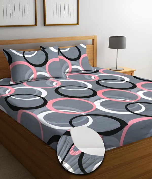 Pack_Of_2_|_220_TC_Cotton_All_Round_Elastic_Fitted_2_Bedsheets_with_4_Pillow_Covers_(72"_X_78"_X_up_to_10")_&_360_Degree_Elasticated
