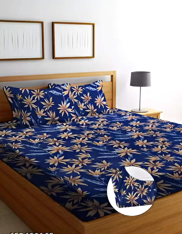 BLUE_TREE_220_TC_Fitted_Bedsheet_Having_Size_36X72_(Fits_Up_to_8_Inches_Of_Mattress)