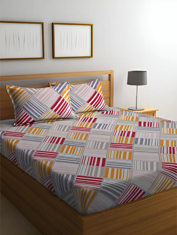 best_seller_220_TC_Cotton_All_Round_Elastic_Fitted_Bedsheet_with_2_Pillow_Covers_(72"_X_78"_X_up_to_10")_&_360_Degree_Elasticated