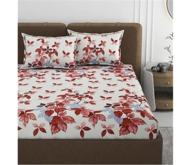 BEST_SELLER_220_TC_Fitted_Floral_Bedsheet_with_2_Pillow_Covers_(72X78X_Up_to_10_Inches)_&_360_Degree_Elasticated