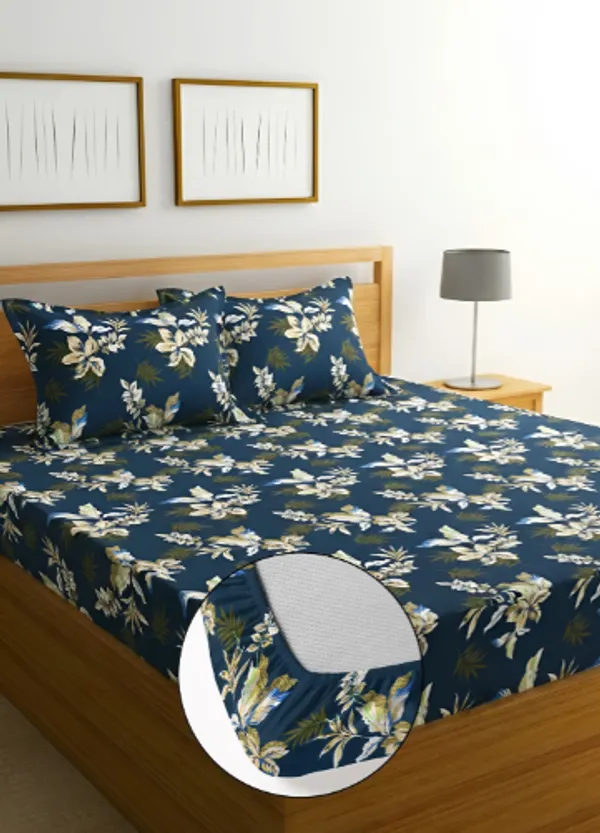 MULTI_ZIGZAG_Premium_Double_Bedsheet_With_2_Pillow_Covers_(72X78X_Upto_10_Inches)_&_360_Degree_Elasticated