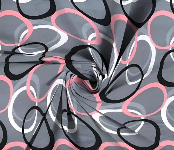 220_TC_Grey_Round_Design_Single_Bed_Fitted_Bedsheet_Having_Size_36X72_(Fits_Upto_8_Inches_Of_Mattress)
