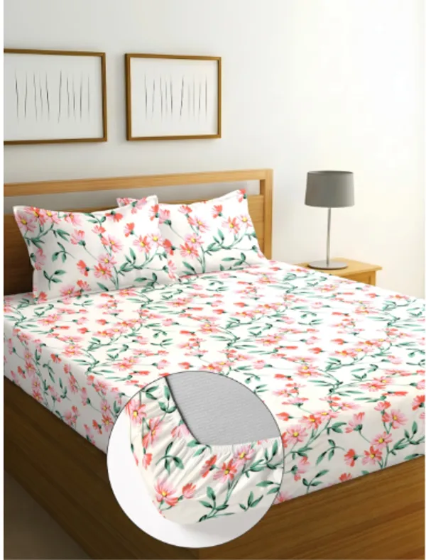 best_seller_220_TC_Cotton_All_Round_Elastic_Fitted_Bedsheet_with_2_Pillow_Covers_(72"_X_78"_X_up_to_10")_&_360_Degree_Elasticated
