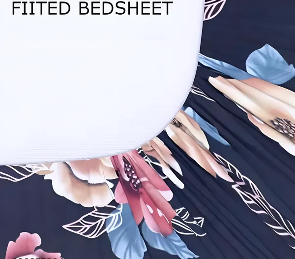220_TC_Black_Single_Bed_Fitted_Bedsheet_Having_Size_36X72_(Fits_Upto_8_Inches_Of_Mattress)