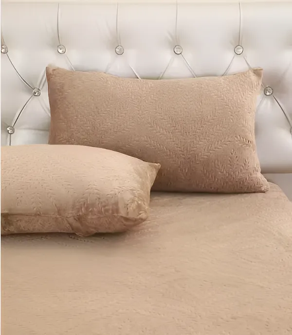 PREMIUM_500_TC_HEAVY_VELVET_WARM__FITTED_BEDSHEET_WITH_ELASTIC_ALL_AROUND_having_Embossing_Floral_design