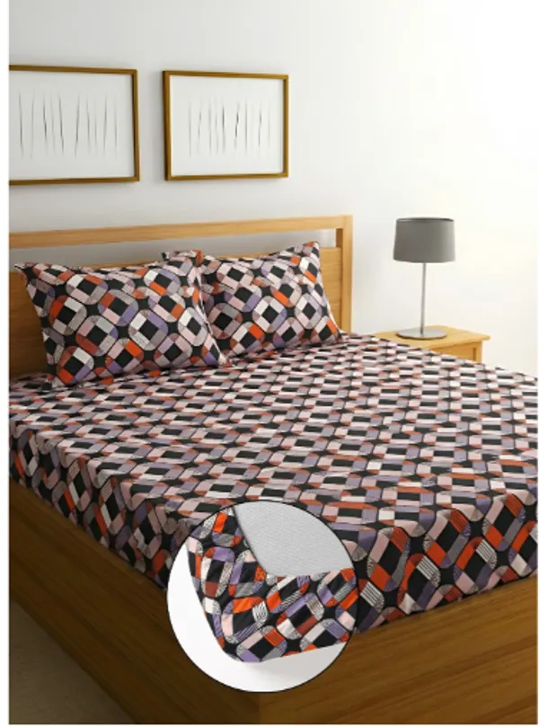 best_seller_220_TC_Cotton_All_Round_Elastic_Fitted_Bedsheet_with_2_Pillow_Covers_(72"_X_78"_X_up_to_10")_&_360_Degree_Elasticated
