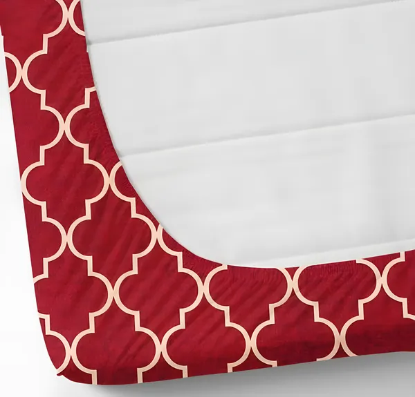 RED_CARPET_220_TC_-_Cotton_Elastic_Fitted_King/Queen_Size_Bedsheets_With_2_Pillow_Covers