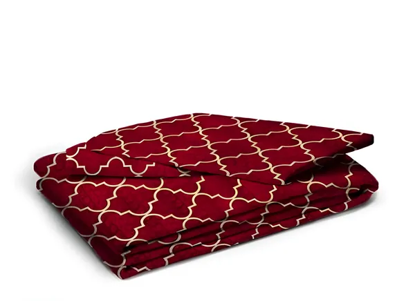 RED_CARPET_220_TC_-_Cotton_Elastic_Fitted_King/Queen_Size_Bedsheets_With_2_Pillow_Covers