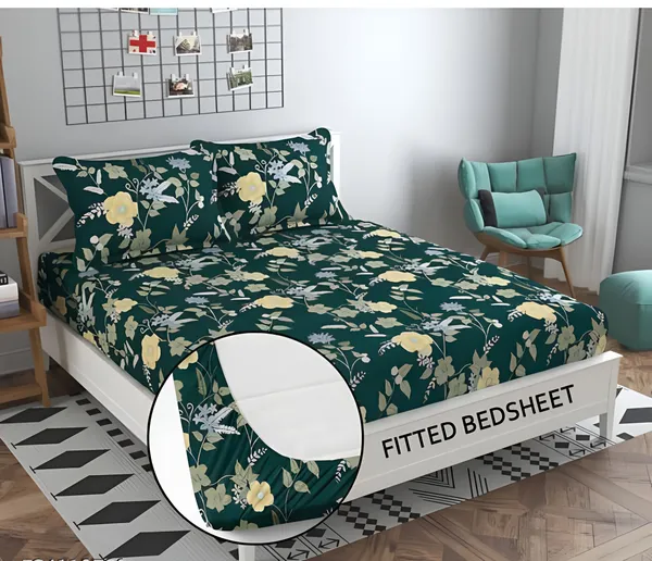 LATEST_Premium_Fitted_Elastic_Bedsheet_with_Two_Pillow_Covers__(72X78X_Upto_10_Inches)_&_360_Degree_Elasticated