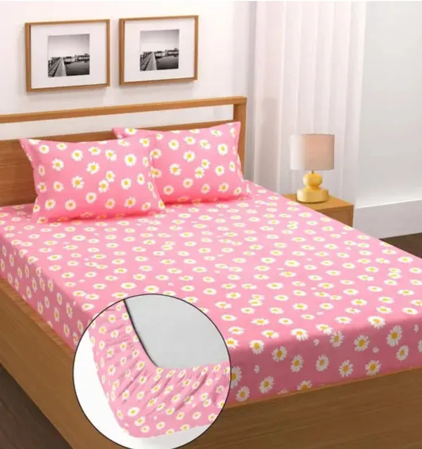 CUTIEPIE_Premium_Fitted_Elastic_Bedsheet_with_Two_Pillow_Covers_(72X78X_Up_to_10_Inches)_&_360_Degree_Elasticated
