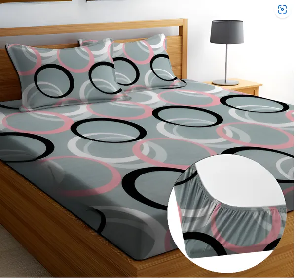 BEST_SELLER_Premium_King_Size_Fitted_Elastic_Bedsheet_with_Two_Pillow_Covers_(72X78X_Up_to_10_Inches)_&_360_Degree_Elasticated