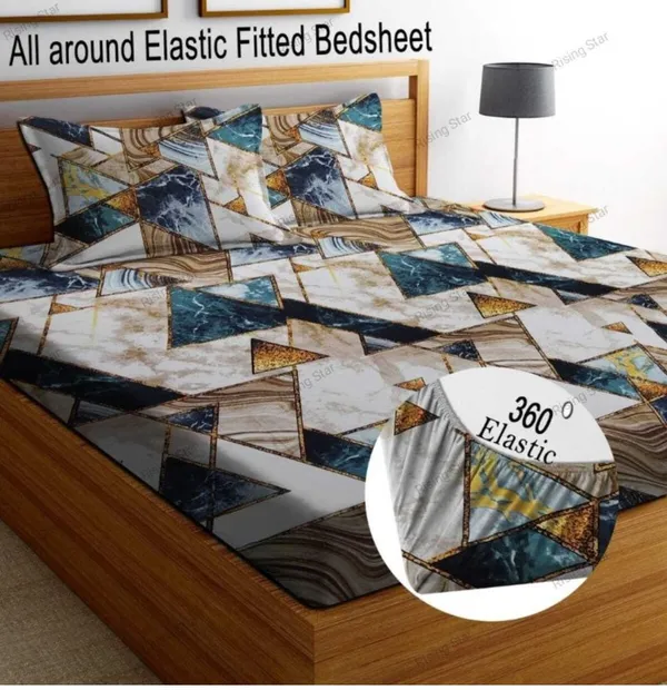PYRAMID_Elastic_Fitted_Bedsheets_with_2_Pillow_Covers_(72X78X_Upto_10_Inches)_&_360_Degree_Elasticated