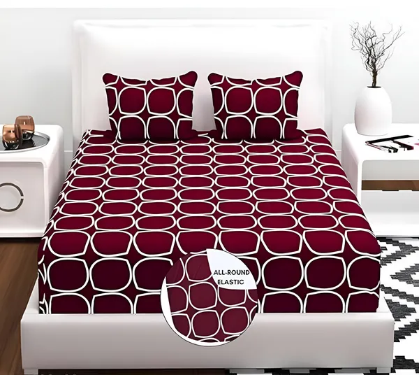 BEST_SELLER_220_TC_Fitted_Floral_Bedsheet_with_2_Pillow_Covers_(72X78X_Up_to_10_Inches)_&_360_Degree_Elasticated