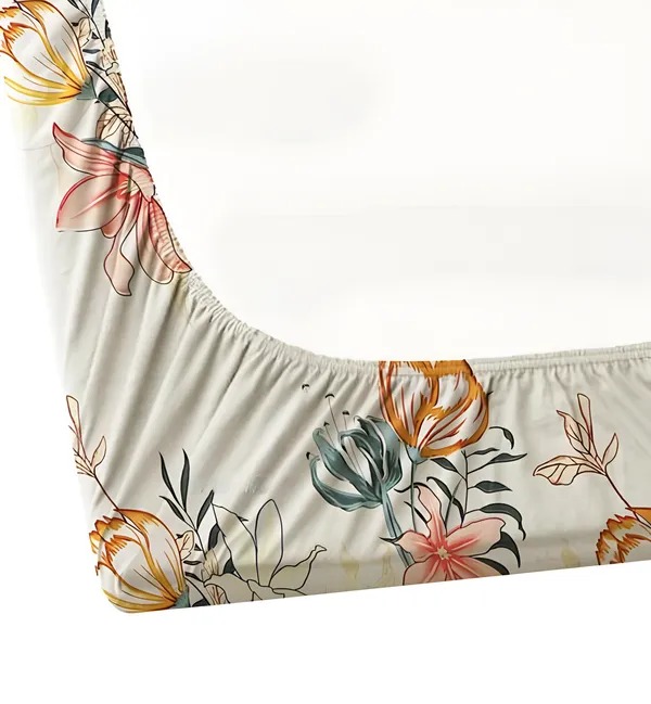WHITE_GULDASTA_220_TC_Fitted_Floral_Bedsheet_with_2_Pillow_Covers_(72X78X_Upto_10_Inches)_&_360_Degree_Elasticated