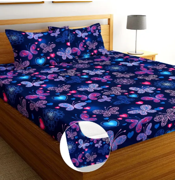 best_seller_220_TC_Cotton_All_Round_Elastic_Fitted_Bedsheet_with_2_Pillow_Covers_(72"_X_78"_X_up_to_10")_&_360_Degree_Elasticated